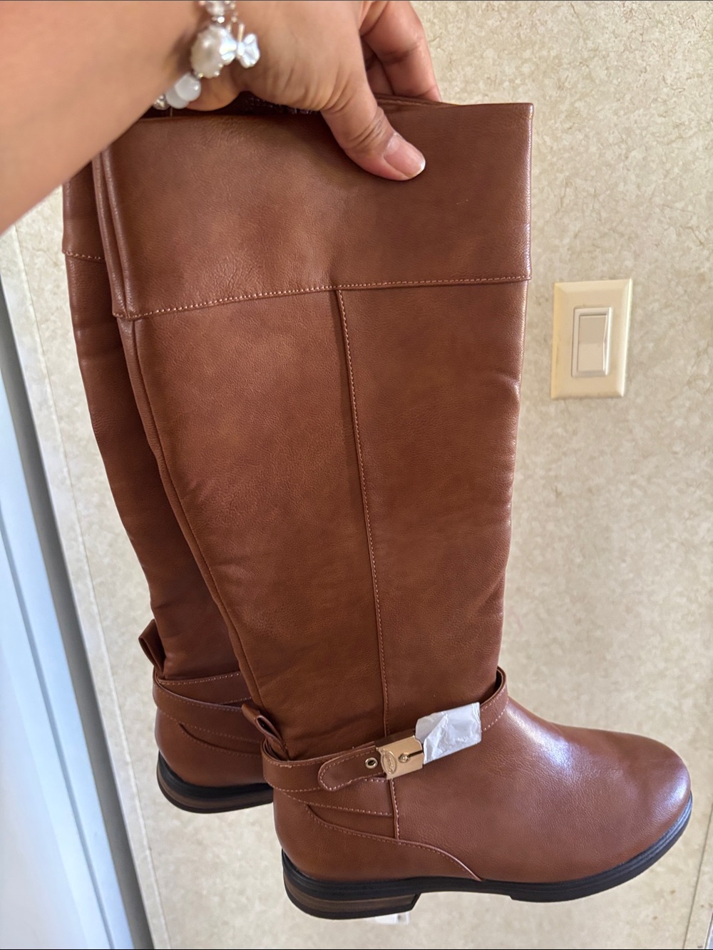 Dr. Scholl's Tan Heeled Boots - Picture 10 of 10